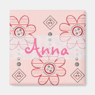 Íman Design de Flores de Parede Rosa bonito