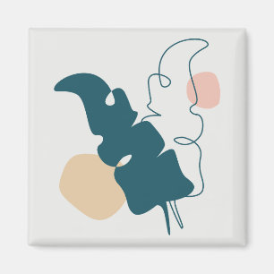 Íman design de folha ouro