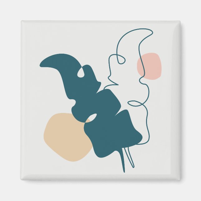 Íman design de folha ouro (Frente)