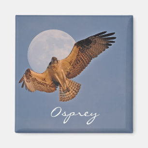 Íman Design de Foto de Osprey e Super Moon