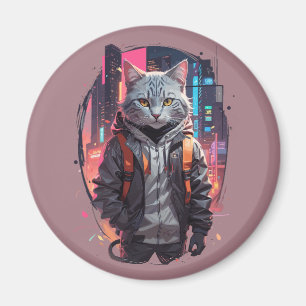 Íman Design de Gato de Rua Urbano