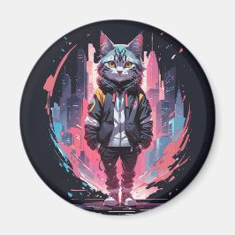 Íman Design de Gato Fofo e Elegante