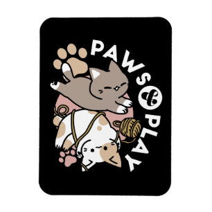 Íman Design de Gatos Fofos e Divertidos – Arte Divertid