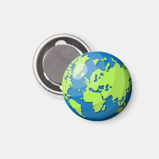 Íman Design de Globo 3D Realista Arte do Planeta Terra