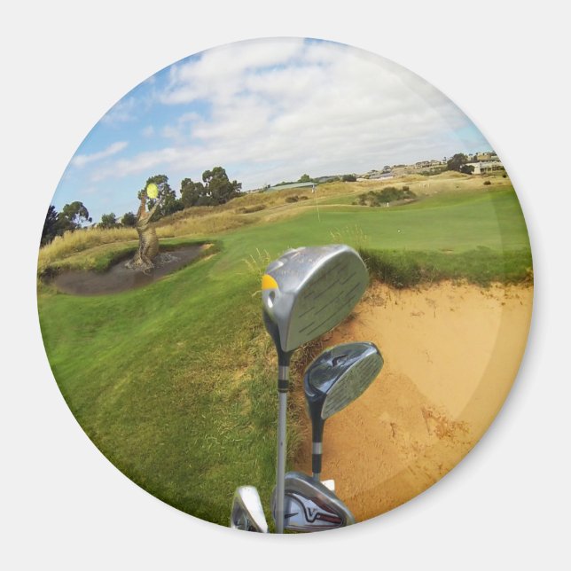 Íman Design de Golfe Australiano Engraçado, Magnet (Frente)