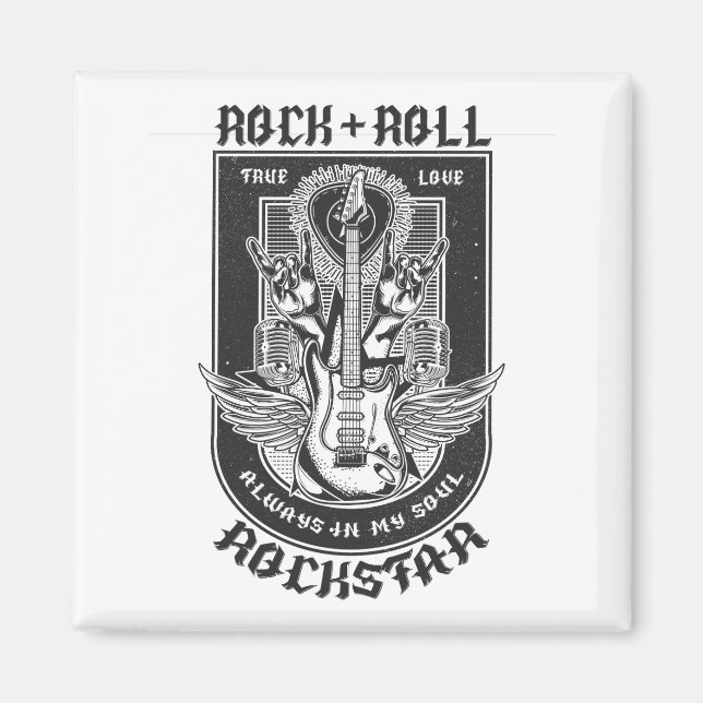 Íman Design de Guitar Rock (Frente)