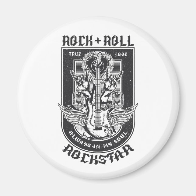 Íman Design de Guitar Rock (Frente)