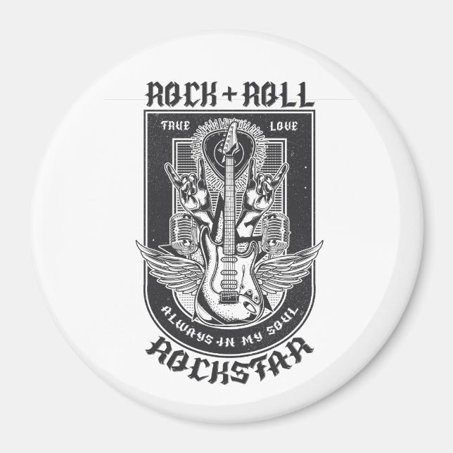 Íman Design de Guitar Rock (Frente)