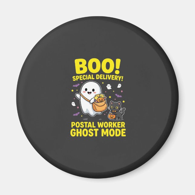 Íman Design de Halloween do Modo Fantasma do Trabalhado (Frente)