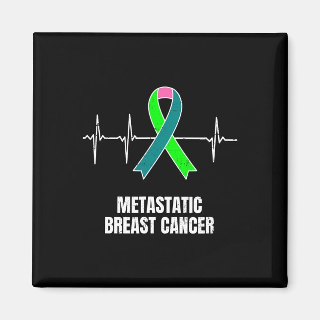 Íman Design de Heartbea de Sensibilização do Cancer da  (Frente)