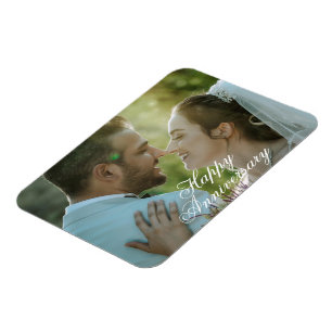Íman Design de ímã de foto personalizável de feliz aniv