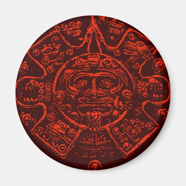 Íman Design de Imagem do Calendário Mayan (Frente)