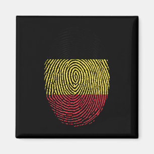 Íman Design de Impressão Digital da Bélgica em Homenage