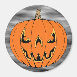 Íman Design de Jack-o'-Lantern Assustador de Halloween