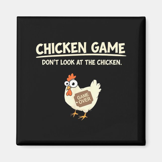 Íman Design de Jogo de Frango Divertido Ltd Uni Frango  (Frente)