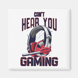 Íman Design de jogos com fone de ouvido