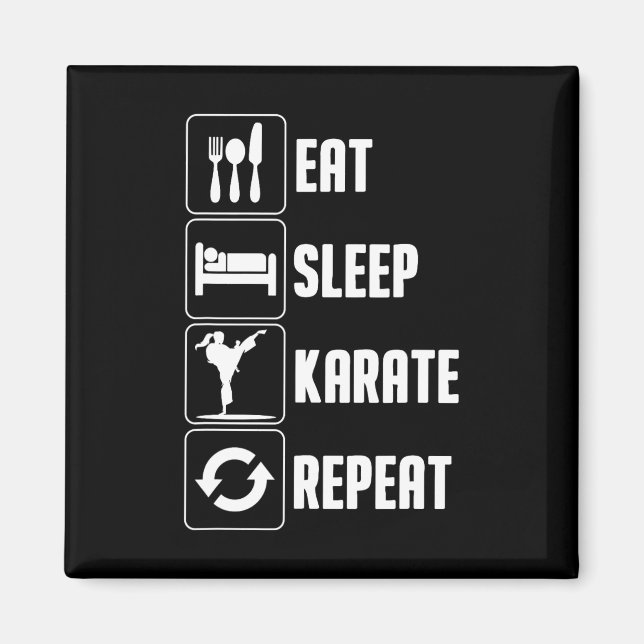 Íman Design De Karate Engraçado Para Homens Mulheres Co (Frente)