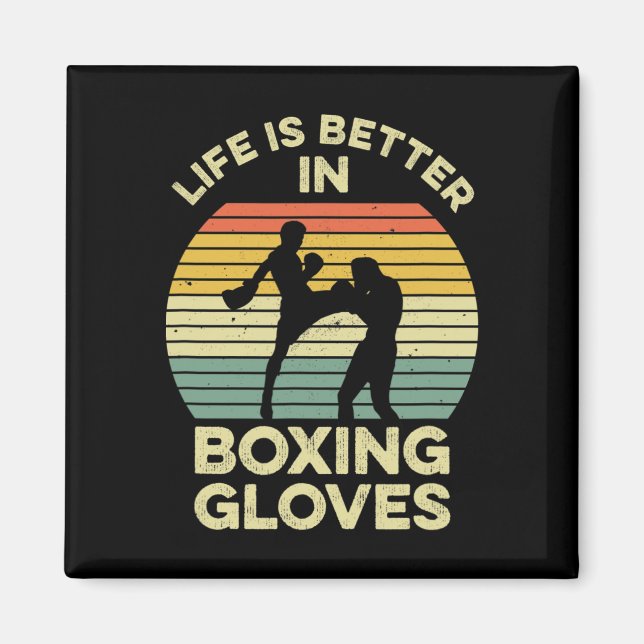 Íman Design de Kickboxing Para um Lutador de Muay Thai  (Frente)
