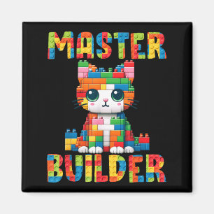 Íman Design de Kitty de Tijolo de Gatinho Fofo Construt