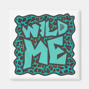 Íman Design de Leopardo Marrom e Teal