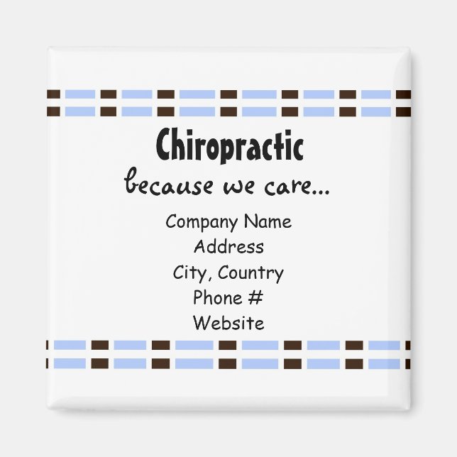 Íman Design de Link Azul (Frente)