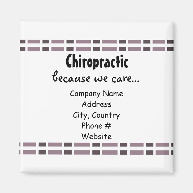 Íman Design de link roxo (Frente)