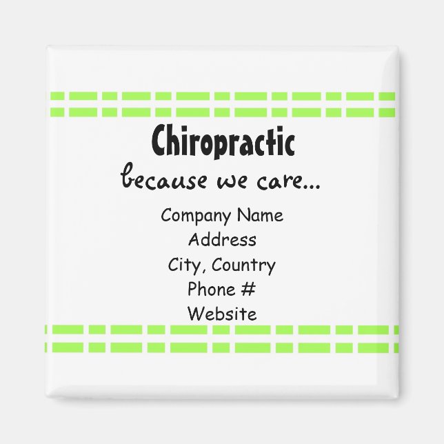 Íman Design de link verde (Frente)