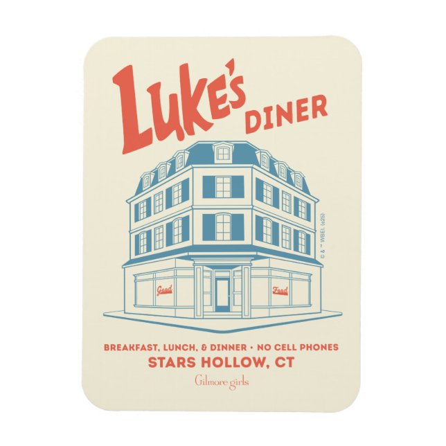Íman Design de Luke's Diner Stars Hollow (Vertical)