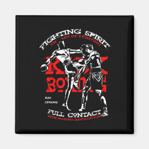 Íman Design de Lutador de Kick Boxing para Fãs de Mma