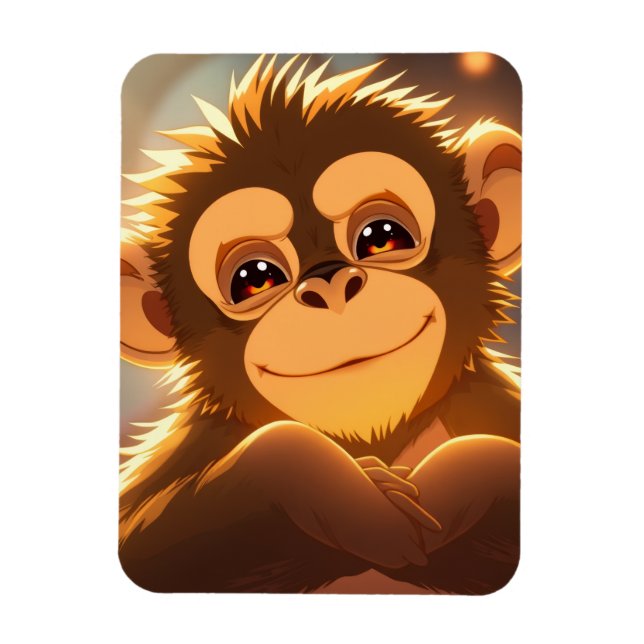 Íman Design de Macaco (Vertical)