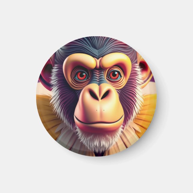 Íman Design de Macaco (Frente)