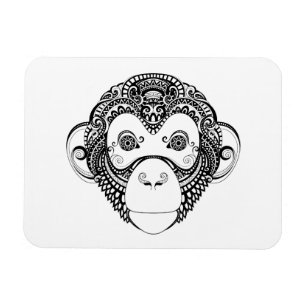 Íman Design de macaco inspirado