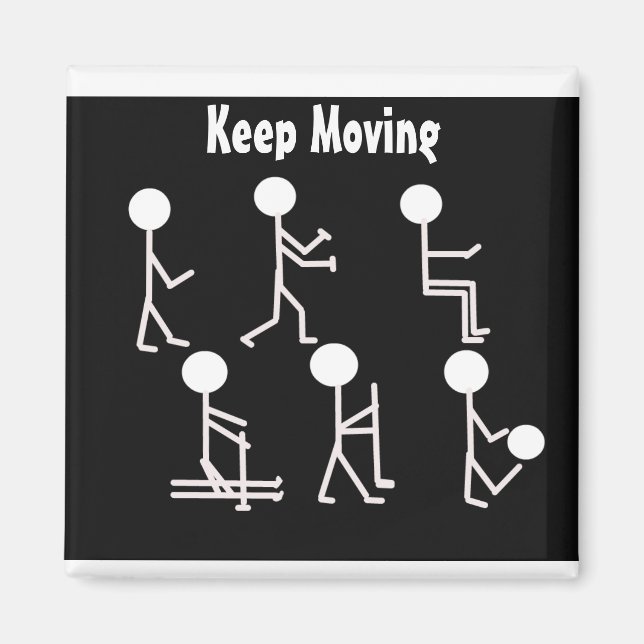 Íman Design de malhação em preto e branco (Frente)