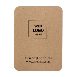 Íman Design de Marca Corporativa Rustic Kraft