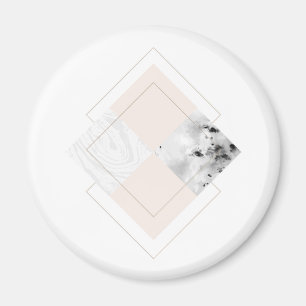 Íman Design de mármore geométrico