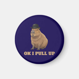 Íman Design de meme de capivara engraçado e moderno