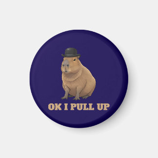 Íman Design de meme de capivara engraçado e moderno