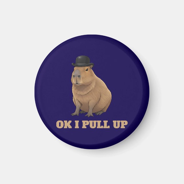 Íman Design de meme de capivara engraçado e moderno (Frente)