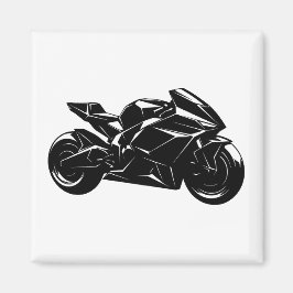 Íman Design de Motocicleta Esportiva Futurista