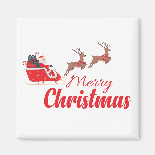 Íman Design de Natal e renas (Frente)