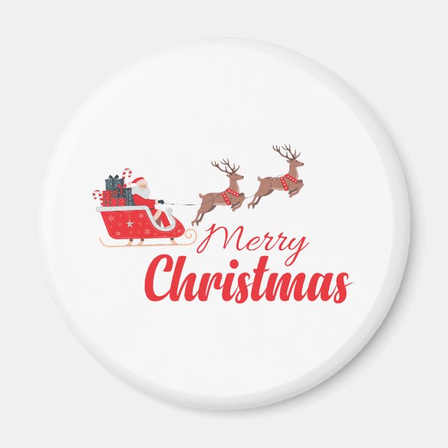Íman Design de Natal e renas (Frente)