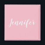 Íman Design de Nome da Jennifer Personalizada da Caligr<br><div class="desc">Crie seu próprio design personalizado. Você pode mudar a cor da letra branca da caligrafia de estilo manuscrito para outra opção de tendência cursiva. Altere o tamanho da fonte para ajustado do seu nome personalizado. Esta mensagem de texto pessoal pode ocupar a maior parte da área do impressão que você...</div>