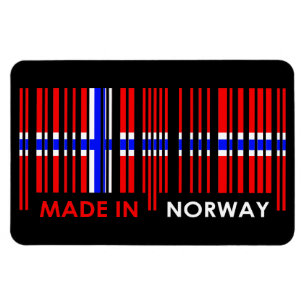 Íman Design de NORUEGA das cores da bandeira do código