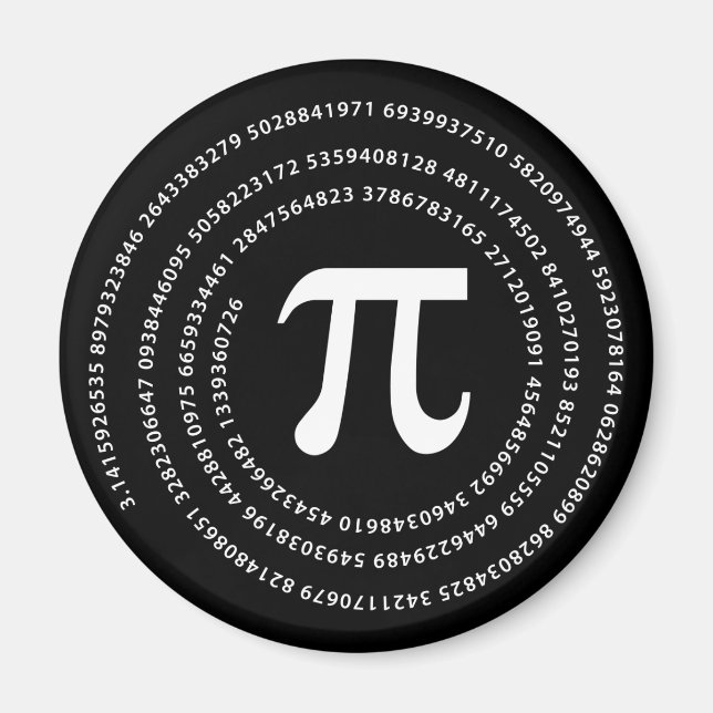 Íman Design de número de pi (Frente)