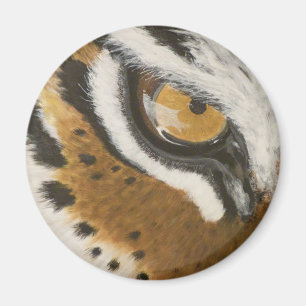 Íman Design de olho de tigre pintado artístico