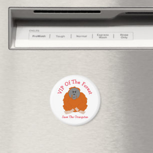 Íman Design de Orangutan Personalizado