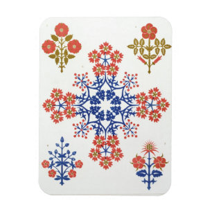 Íman Design de papel de parede violeta, íris e tulipas