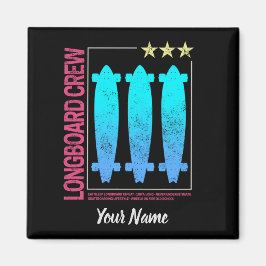 Íman Design de Patinador de Vintage de Quadro Retro