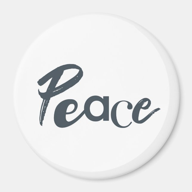 Íman Design de Paz moderna, criativa, urbana e simples (Frente)