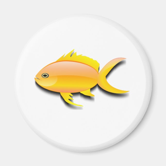 Íman design de peixe colorido (Frente)